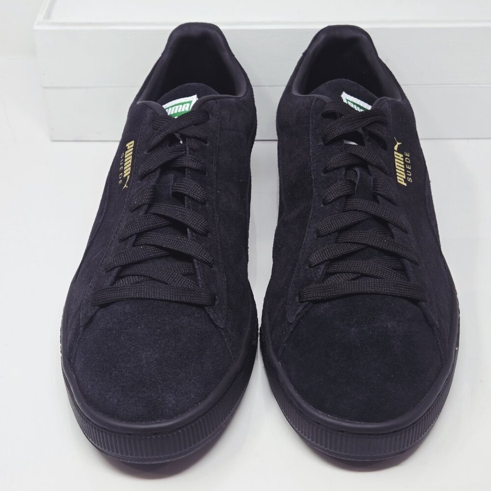 Puma Suede Classic Low Top Sneakers Men’s 14 Black Lace Up Gorpcore Skater - Picture 3 of 9